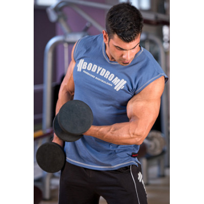 Bodydrom Fitness & Bodybuilding Sporcu T-Shirt Indigo Kolsuz 001-04-BDT